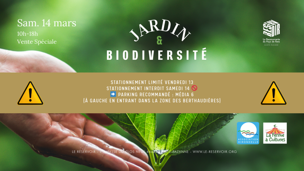 Stationnement – Vente Jardin & Biodiversité