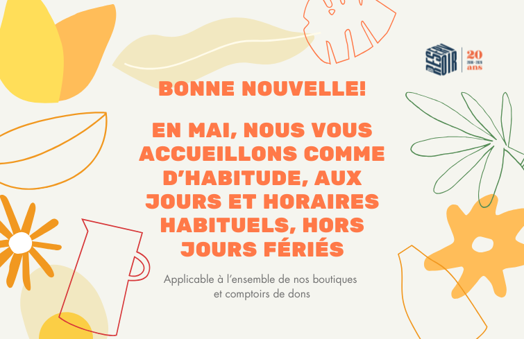 Au mois de Mai c&rsquo;est ouvert!